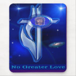 No greater love art cross mouse pads