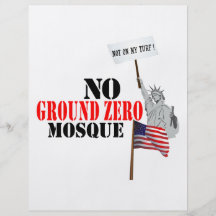 No Ground Zero Mosque Custom Flyer