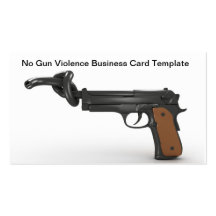 No Gun Violence Business Card Template