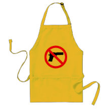 No Guns Anti Gun Aprons