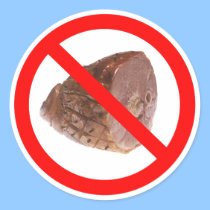 NO HAM KOSHER sticker stickers