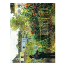 No higher resolution available. Renoir-Monet_paint Post Cards
