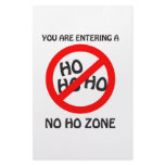 no ho zone stationery design