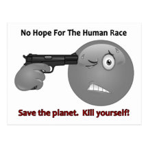 No Hope Emoticon Logo Postcards