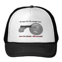 No Hope Emoticon Logo Trucker Hat
