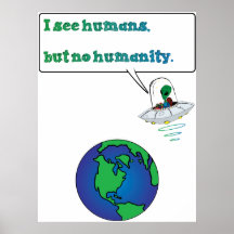 NO HUMANITY POSTER