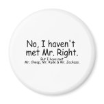 No I Havent Met Mr Right But I Have Met... magnets