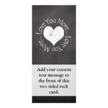 No, I Love You More Custom Rack Cards