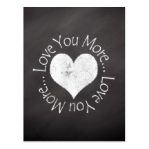 No, I Love You More Post Card