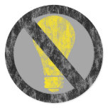 no incandescent bulbs stickers