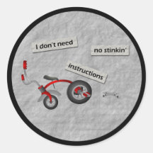 No Instructions Sticker