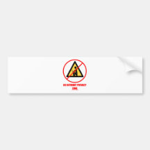 No Internet Privacy Zone (Computer Privacy Humour) Bumper Sticker