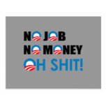 NO JOB, NO MONEY, OH SHIT POSTCARDS