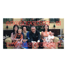 "No L" Funny Wordplay Joke Custom Christmas Card Custom Photo Card
