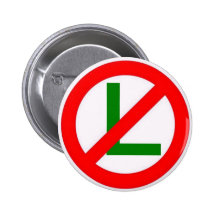 "No L" (Noel) Pinback Button