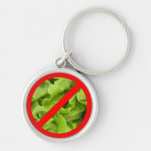NO lettuce symbol key-chain Keychain
