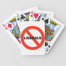 No Liberals Custom Playing Cards playing cards