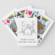 No Life - No Beat Bicycle Card Deck