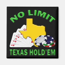 NO LIMIT TEXAS HOLD'EM REFRIGERATOR MAGNETS