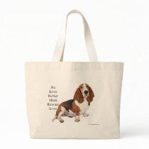 No Love Better than Rescue Love Canvas Bags