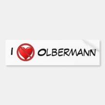 No Love for Keith Olbermann Bumper Sticker..