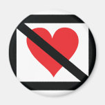 no love fridge magnet