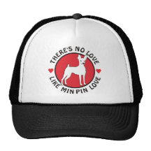 No Love Like Min Pin Love Hats
