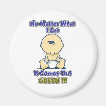 No Matter What I Eat It Comes Out Green Fridge Magnets