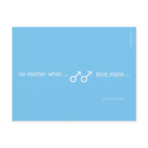No matter what... Love more... F postcards