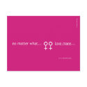 No matter what... Love more... F postcards