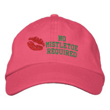 No Mistletoe Required Embroidered Hat