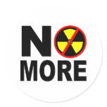 No More Anti-Nuclear Protest Slogan stickers