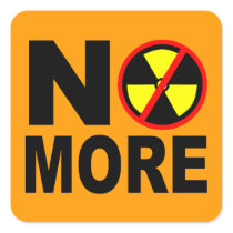 No More Anti-Nuclear Protest Slogan Sticker