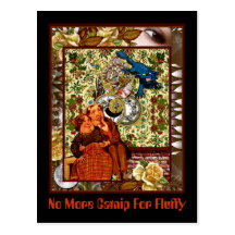 No More Catnip For Fluffy Postcards