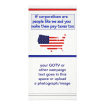 No More Corporate Welfare Photo Card Template