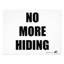 No more hiding announcement