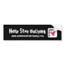 No More Meanies Anti-Bullying Bumper Sticker