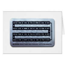 No More PPP Hysterectomy Greeting Card Template