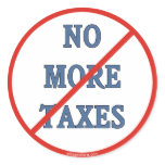 No More Taxes stickers
