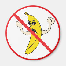 No More Yelling Bananaheads! Fridge Magnets