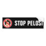 No Nancy Pelosi Black Bumper Sticker