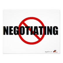 No Negotiating Custom Invitation