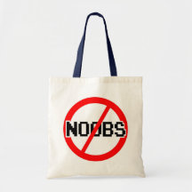 No NOOBS - chat/irc/geek/code monkey/hacker/gamer Bag