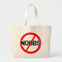 NO NOOBS - geek/hacker/pc/code monkey Canvas Bags