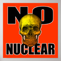 NO NUCLEAR SKULL ポスター
