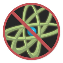 No Nuke Round Sticker