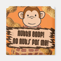 No Nuts for Me Magnets