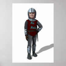 No Nuts little Knight Print