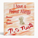 No Nuts Recipe Binder for Peanut Allergies