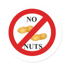 No nuts sticker